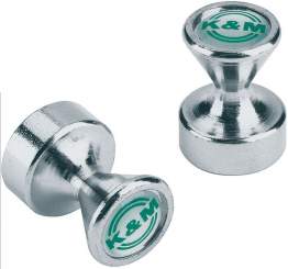 K&M 11580 Powermagnet, verzinkt, 2 Stück 