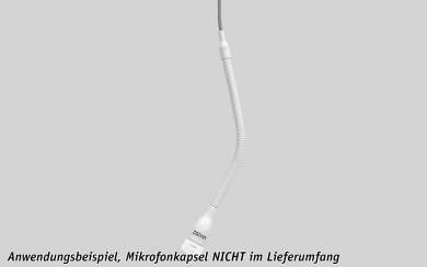 Shure MX202W-A/N Microflex Miniatur-Overheadmikrofon ohne Mikrofonkapsel, weiß 
