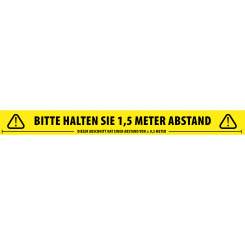 Adam Hall 58067 GER Social Distancing Tape Deutsch - Abstandsband aus PVC 50mm x 66m 