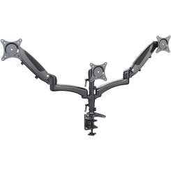 K&M 23878 Bildschirm-Dreifachhalter, schwarz 