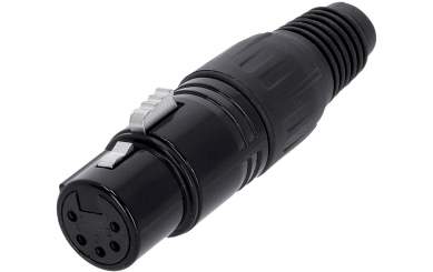 Adam Hall 4 STAR C XF5 BLK XLR Stecker 5-Pol female 