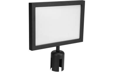 Eurolite Hinweisschild für Eurolite Barrier 317x215 sw 