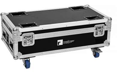 Roadinger Flightcase 6x AKKU IP UP-4 Plus HCL Spot WDMX mit Ladefunktion 