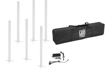 Eurolite Set 6x AKKU LED Party Tube IR + Ladenetzteil + Soft-Bag 