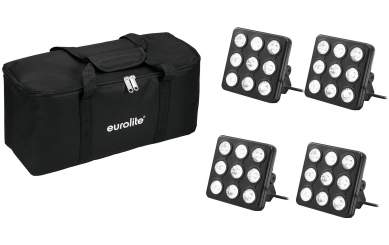 Eurolite Set 4x LED Party Panel RGB+UV + Soft-Bag 