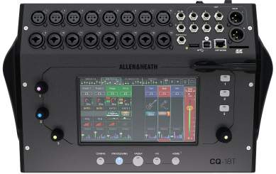Allen & Heath CQ18T kleinformatiges digitales Mischpult mit Touchscreen 