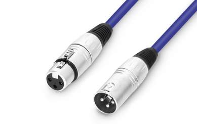 Adam Hall Cables 3 STAR MMF 0050 BL - Mikrofonkabel XLR Female x XLR Male  0,5 m 