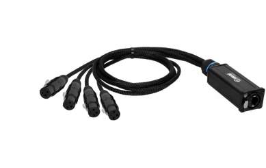 Adam Hall Cables 4 STAR CATBOX XF3 - Audio & DMX Adapter 3-Pol XLR Female x Cat.6a 