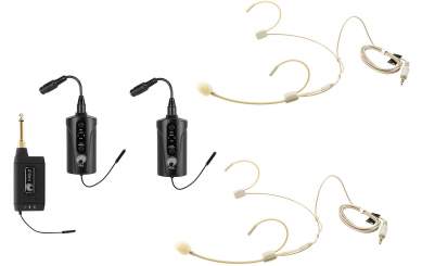Omnitronic Set FAS TWO + 2x BP + 2x Headset 660-690Mhz 