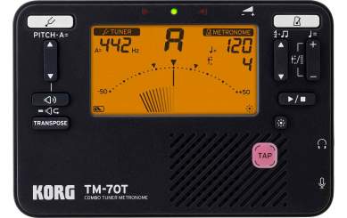 Korg TM-70 Metronom, Stimmgerät,  schwarz 