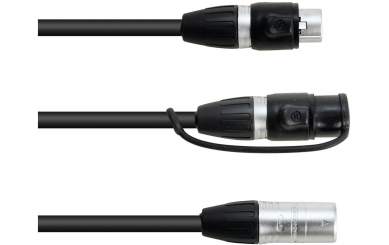 Eurolite Adapterkabel DMX IP XLR 3pol(M)/2xIP XLR 3pol(F) 