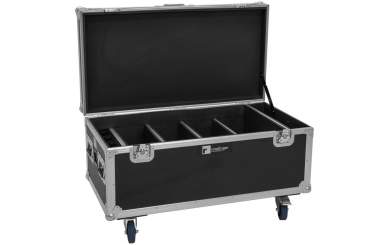 Roadinger Flightcase 4x AKKU Multiflood IP 8x10W RGBW Wash CRMX mit Ladefunktion 