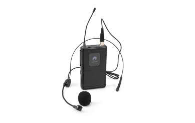 Omnitronic PORTY-8A Taschensender + Kopfbügelmikrofon 863,1MHz 