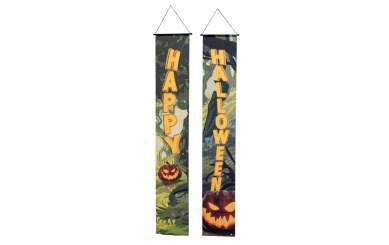 Europalms Halloween Banner, Geisterwald, 2er-Set, 30x180cm 
