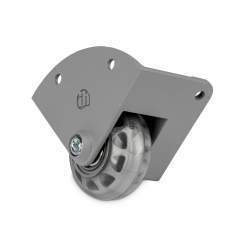Adam Hall 37601 S Eckeinbaurolle mit 48 mm-Rad in Alu-Druckgussgehäuse, gekröpft 