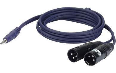 DAP FL463 Stereo Mini Klinke auf 2x XLR/Male 3 p., 3m 