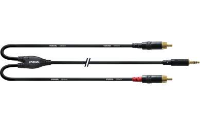 Cordial CFY 6 WCC  Y-Adapterkabel, 6m, unsymmetrisch, 3,5mm Klinke -> 2x Cinch 