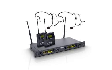 LD Systems WIN 42 BPH 2 B 5 - Funkmikrofon System mit 2 x Belt Pack und 2 x Headset 