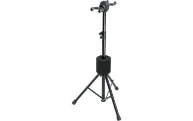 K&M 17620 Gitarrenständer Double, schwarz 