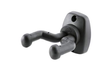 K&M 16250 Gitarren-Wandhalter, schwarz 