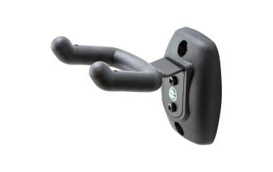 K&M 16590 Ukulele-Wandhalter, schwarz 