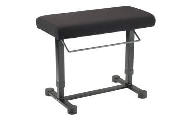 K&M 14081 Klavierbank Uplift, schwarz Stoff 