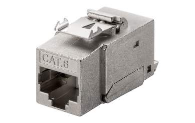 Goobay CAT 6 KeyStone RJ45 Jack, STP geschirmt, 250 MHz Stecker 