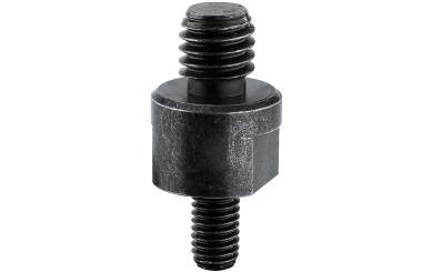 K&M 23721-500 Gewindebolzen, schwarz passiviert 