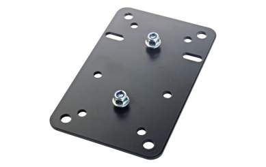 K&M 24352 Adapterplatte 1, schwarz 