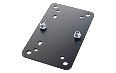 K&M 24354 Adapterplatte 2, schwarz 