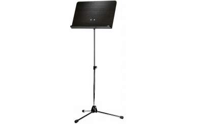 K&M 118/1 Orchesternotenpult, Stativ verchromt, Holzplatte schwarz 