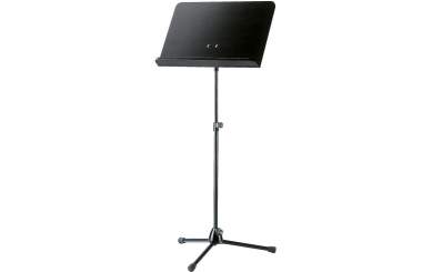 K&M 118/1 Orchesternotenpult, Stativ schwarz, Holzplatte schwarz 