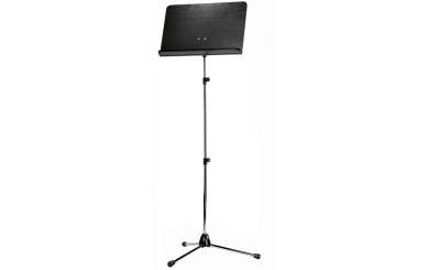 K&M 118/4 Orchesternotenpult, Stativ verchromt, Holzplatte schwarz 