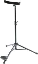 K&M 15045 Kontrafagottständer, schwarz 
