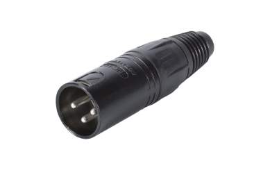 Neutrik XLR Stecker 3pol, schwarz NC3MX-BAG 