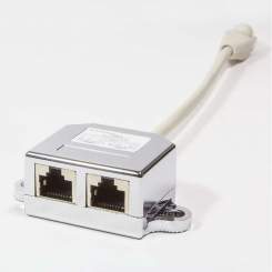 LogiLink T-Adapter RJ45 Stecker->2 x RJ45 Buchse 2 x 10/100BaseT, geschirmt 