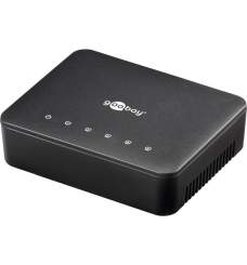 Goobay 5 Port Netzwerk-Switch, Gigabit Ethernet-Switch 