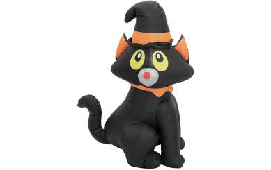 Europalms Halloween Aufblasbare Figur Katze, 122cm 