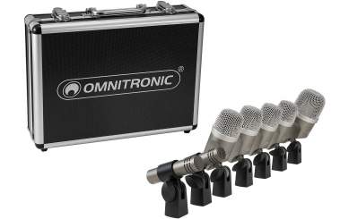 Omnitronic MIC 77-7LMH MK2 Schlagzeug-Mikrofonset 