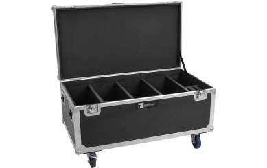 Roadinger Flightcase 4x Multiflood IP 18x10W RGBW Wash CRMX mit Rollen 