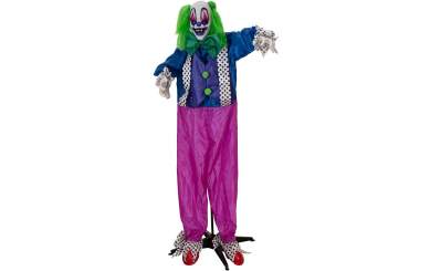 Europalms Halloween Figur Clown Charly, animiert, 164cm 