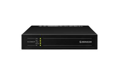 Monacor PA-4125DX/DT Dante-fähiger 4-Zonen-Multifunktionsverstärker, 4 x 125 W, 2 x 250 W 