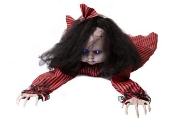 Europalms Halloween Figur kriechend Mathilda, animiert, 110cm 