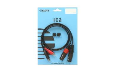 Klotz pro Twin Kabel AT-CF0100 RCA und XLR female 1m 