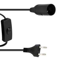 Eurolite E-27 Fassung Netzkabel Stecker Schalter 