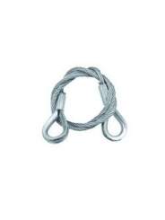 Eurolite Stahlseil 600x3mm silber mit Kausche 