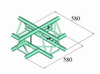 Alutruss Decolock DQ3-PAC41 4-Weg Kreuz 