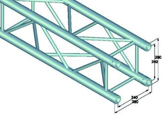 Alutruss QUADLOCK QL-ET34-500  4-Punkt-Traverse 