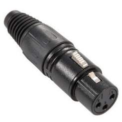 Adam Hall 7849 XLR Stecker female schwarz 