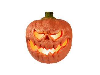 Europalms Halloween Kürbis beleuchtet, 18cm 